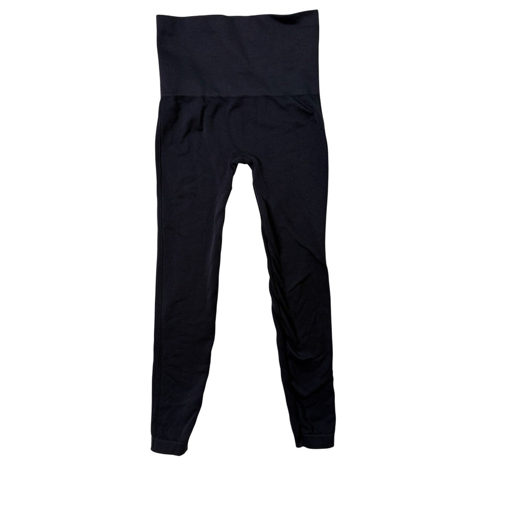 Spanx Look At Me Now Black Leggings Small Seamless Yoga Athleisure Minimalist